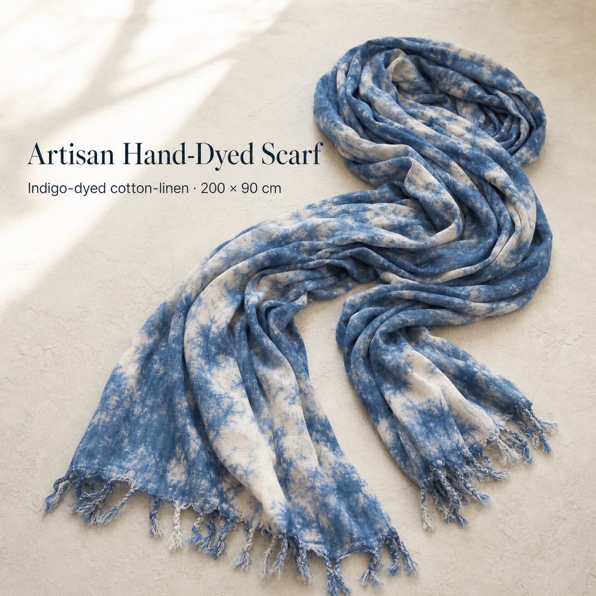Artisan Hand-Dyed Scarf