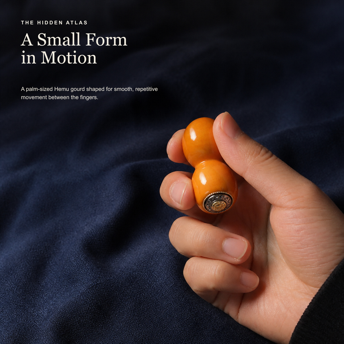 Hemu Gourd Finger‑Spin Toy | Traditional Chinese Calabash Meditation Fidget Ornament