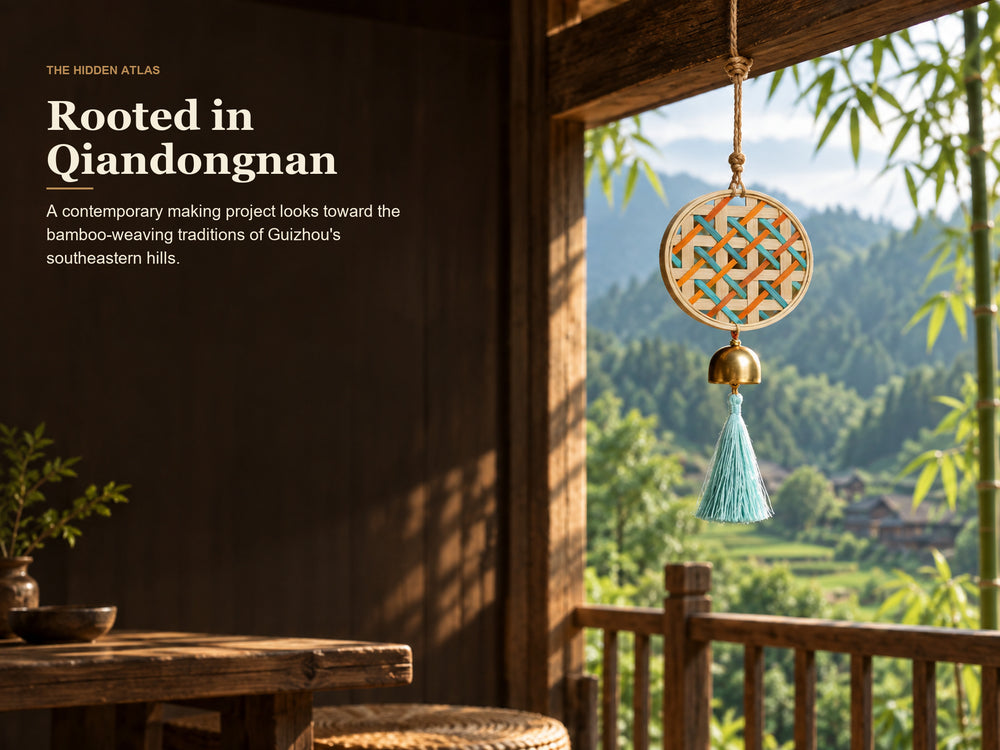 Qiandongnan Bamboo-Weave DIY Wind Chime Kit