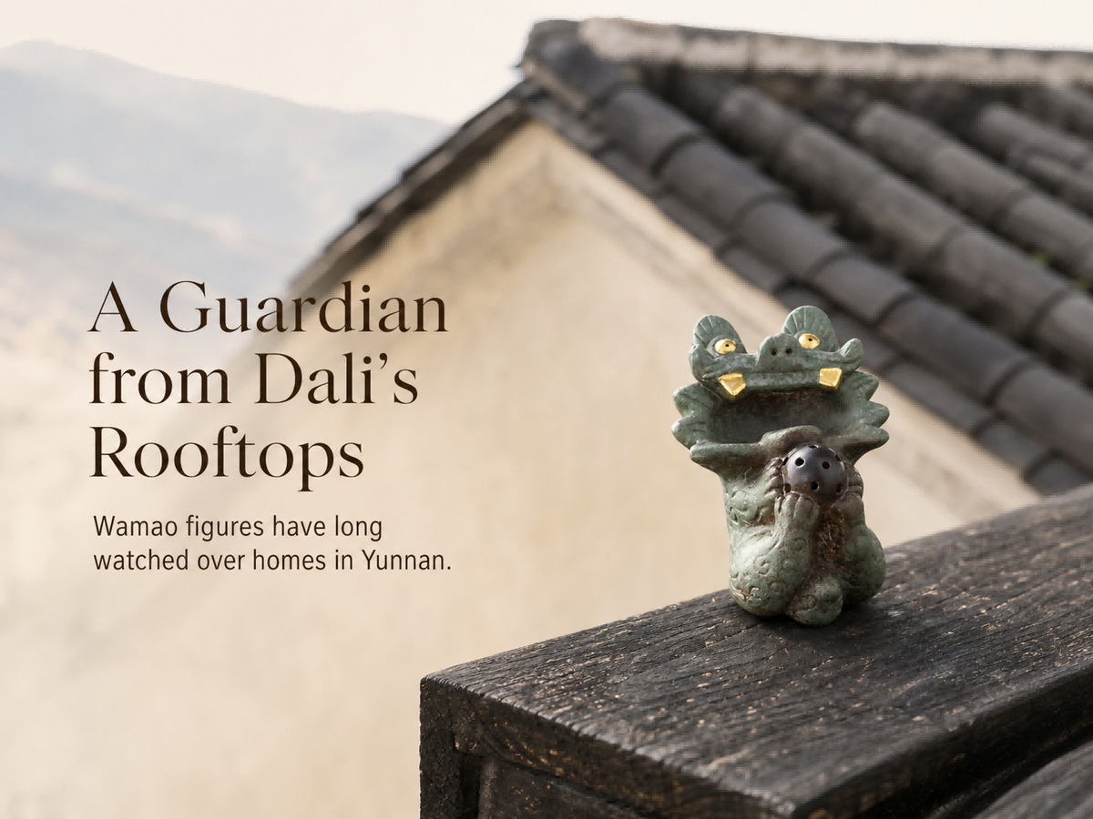 Bronze-Glazed Wamao Incense Holder