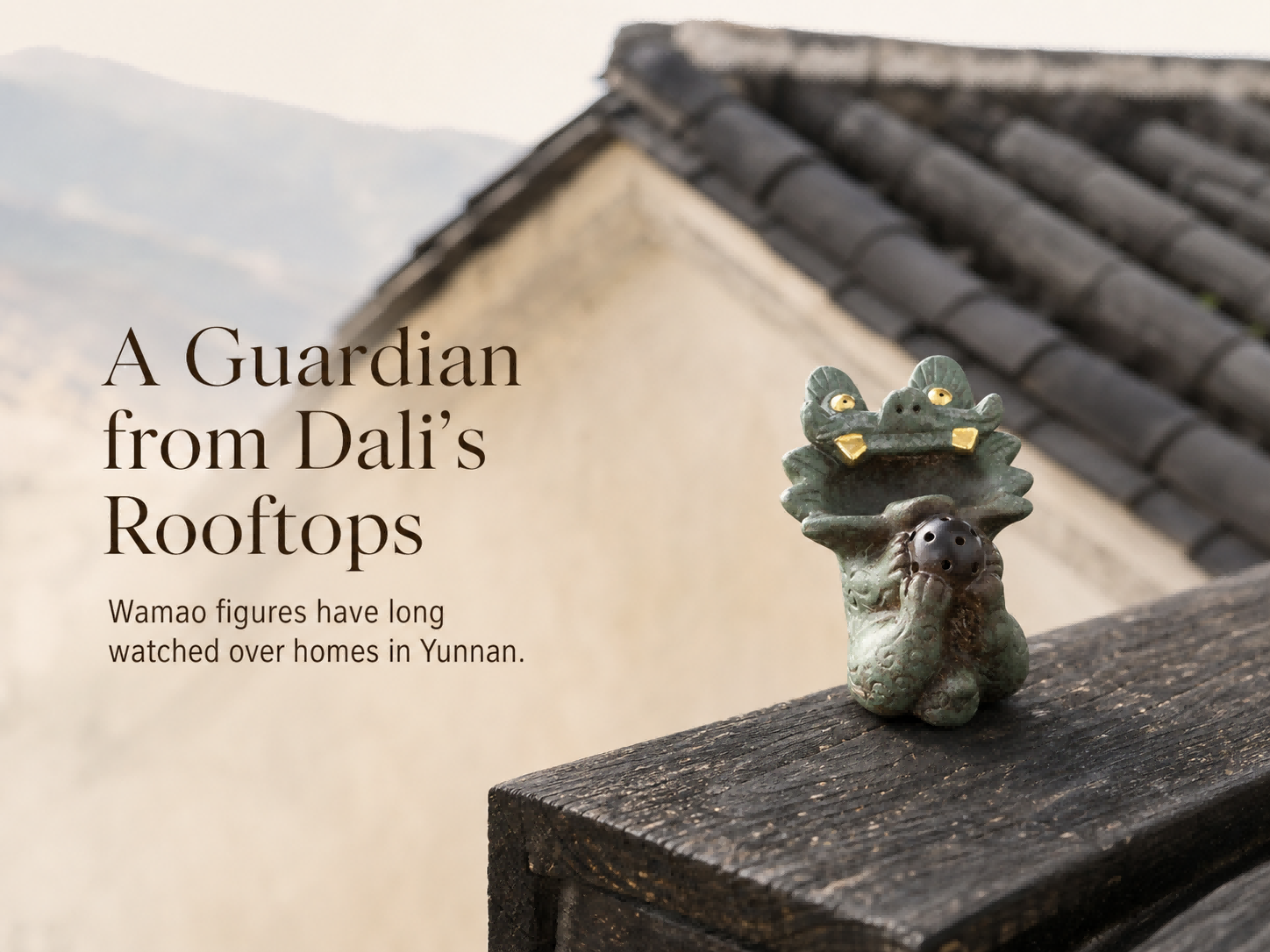 Bronze-Glazed Wamao Incense Holder