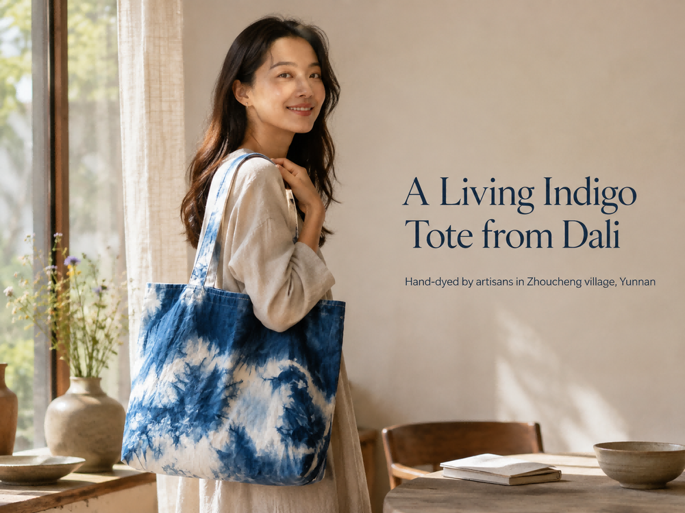 Hand-DyedHeritageCanvas Tote