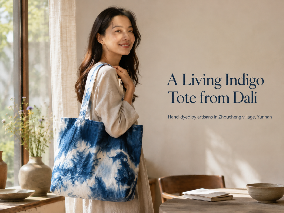 Hand-DyedHeritageCanvas Tote