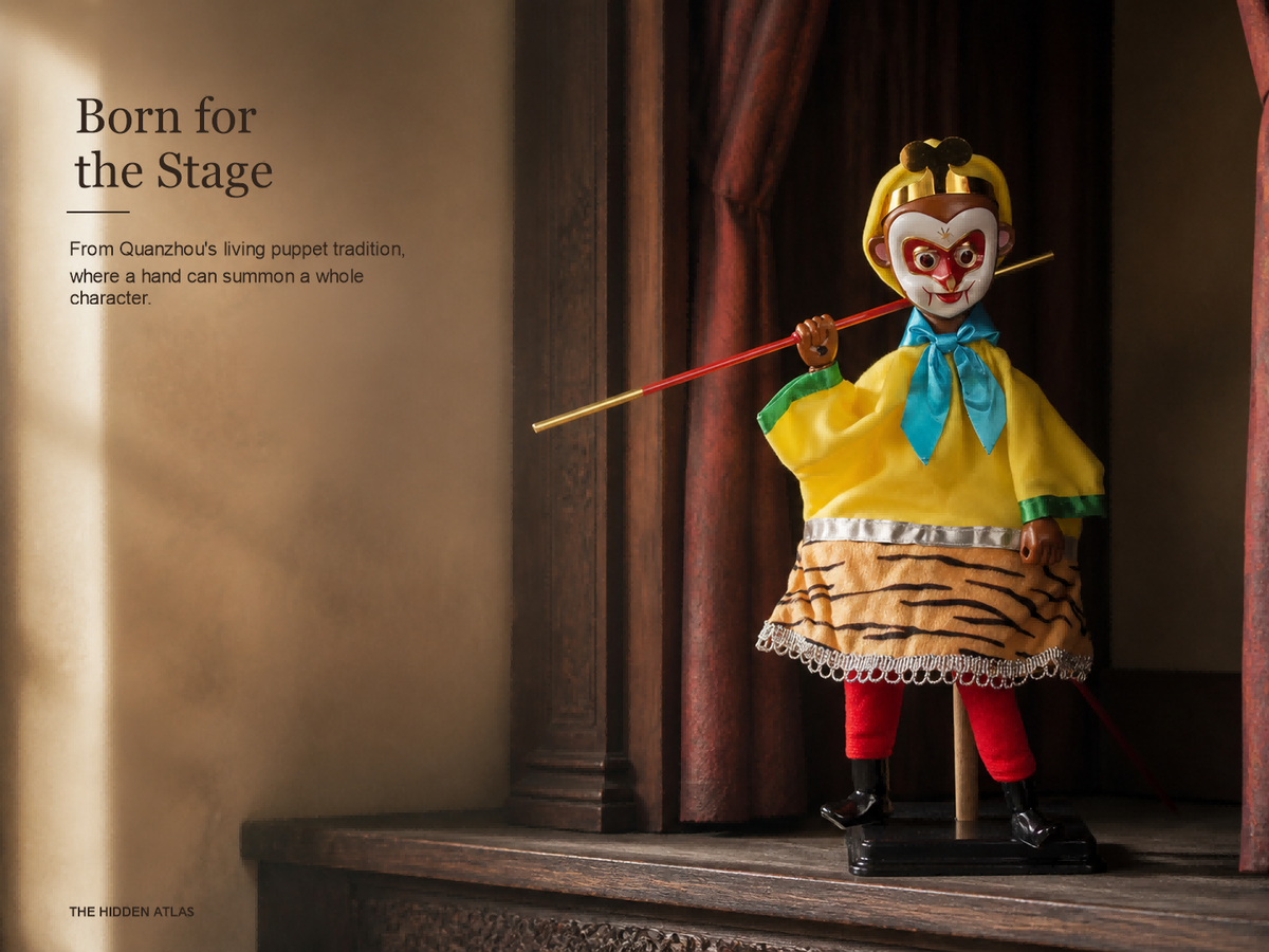Hand-Painted Wukong — Guardian of the Fujian Puppet Stage