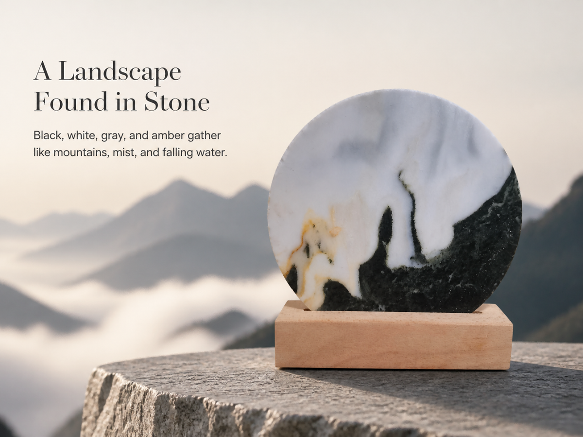 Spirit of Dali — One-of-a-Kind Natural Ink Landscape