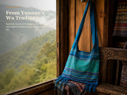 Wa Handwoven Shoulder Bag with Tassels