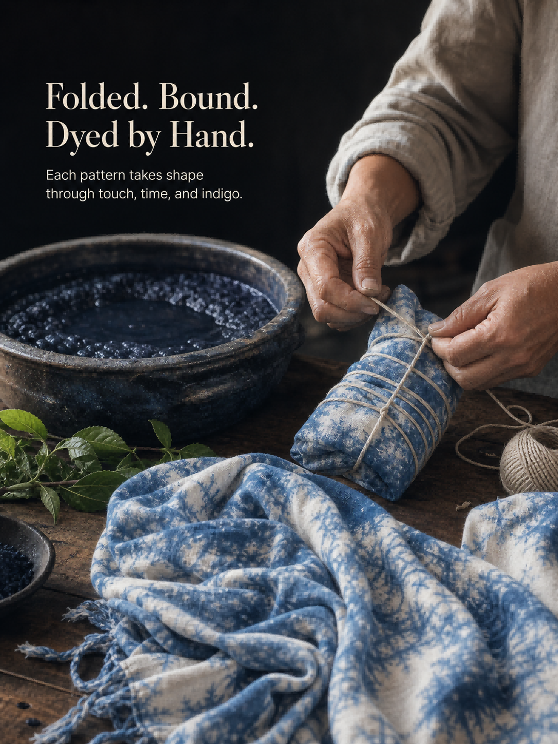 Artisan Hand-Dyed Scarf