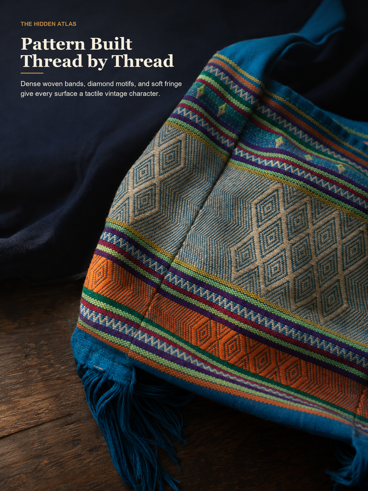 Wa Handwoven Shoulder Bag with Tassels