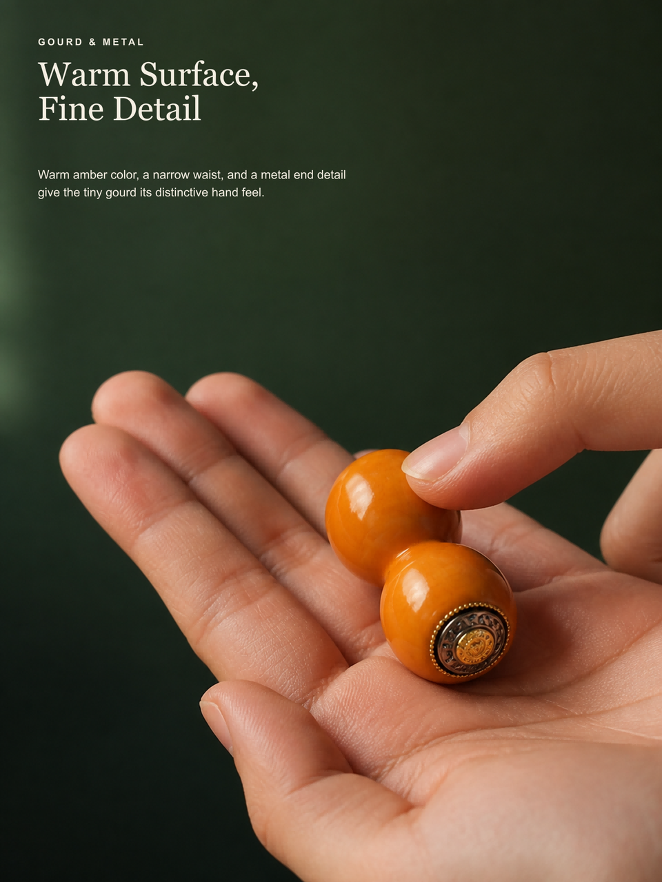 Hemu Gourd Finger‑Spin Toy | Traditional Chinese Calabash Meditation Fidget Ornament