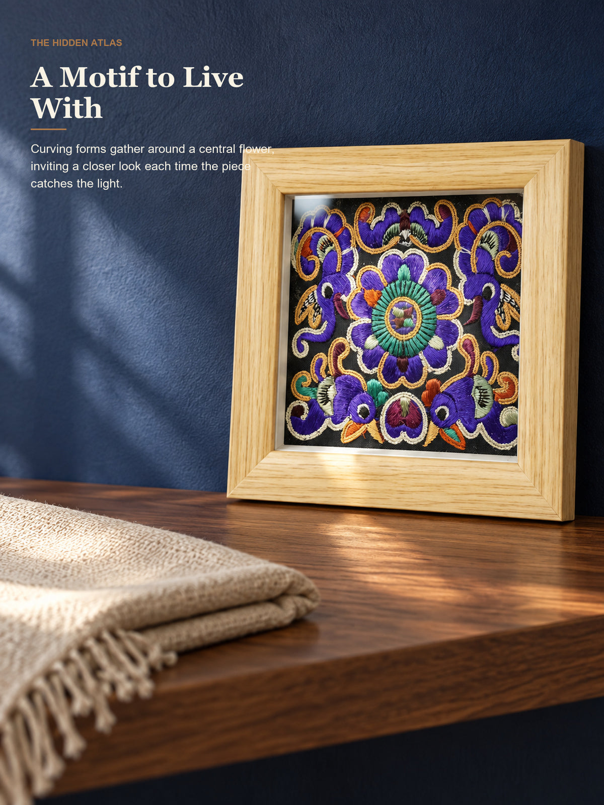 Guizhou Miao Embroidered Framed Art