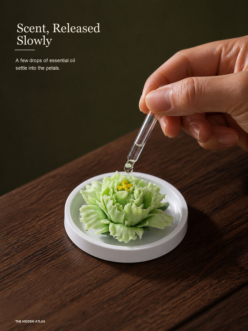Mudan Bloom — A Hand-Pinched Blanc de Chine Aromatherapy Sculpture