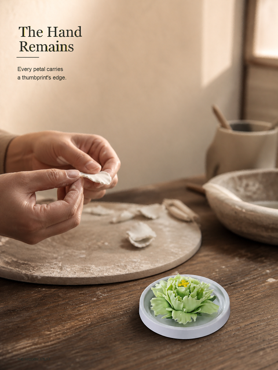 Mudan Bloom — A Hand-Pinched Blanc de Chine Aromatherapy Sculpture