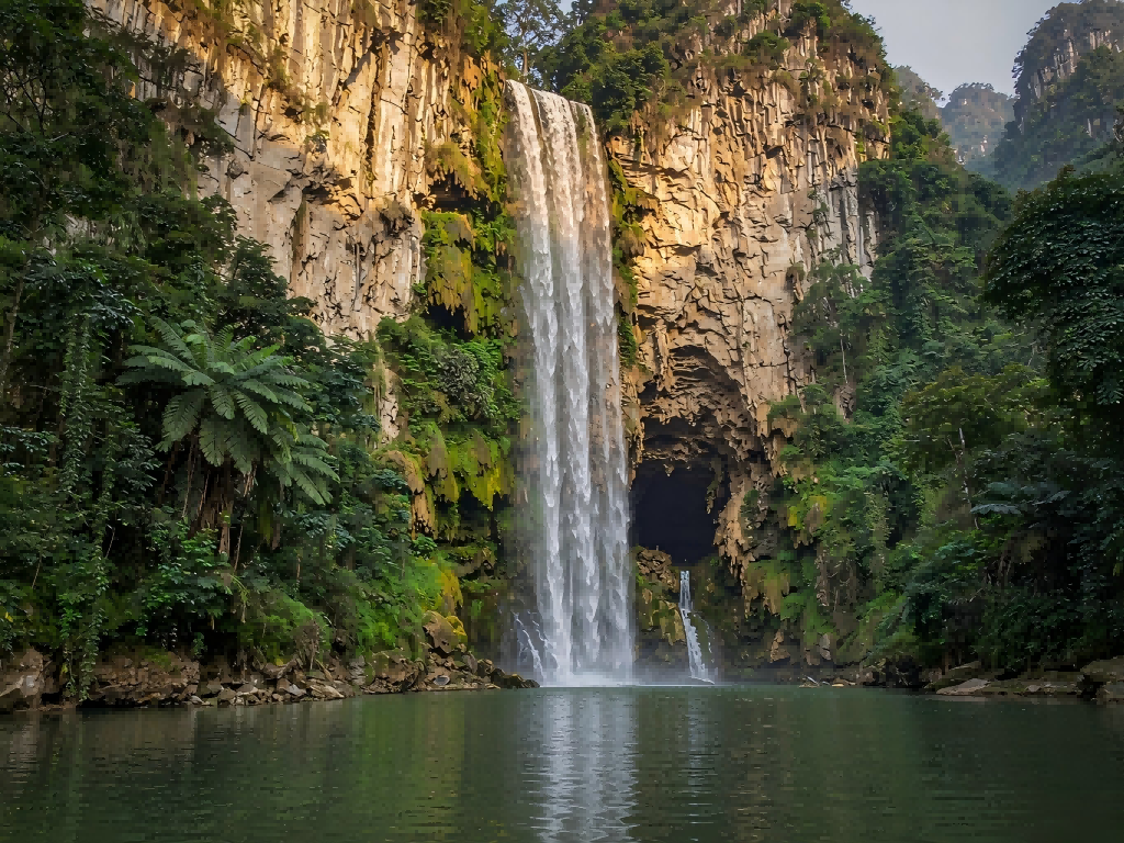 The Goose Spring — source of Asia's great Detian Falls 